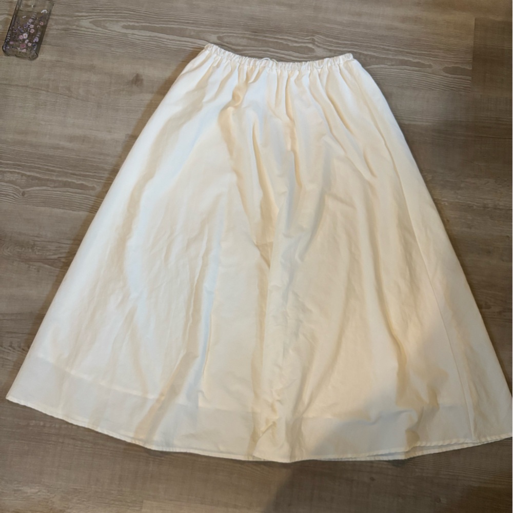 White / Cream Maxi Skirt